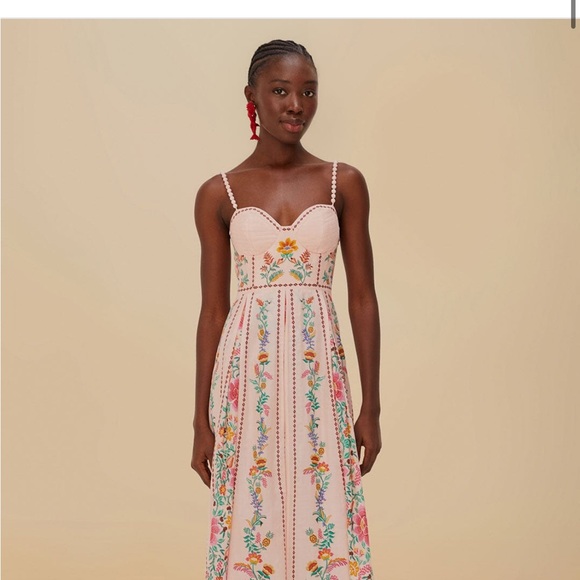 FARM Rio Dresses & Skirts - FARM Rio Pink Floral Maxi Dress